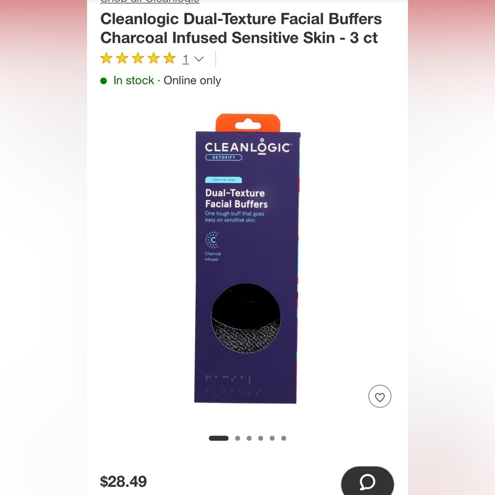 New CleanLogic Dual Texture Facial Buffers